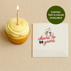 Cheers to 50 Years | Personalized 50th Birthday Napkins