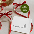 Tying Up Her Forties | Personalized 50th Birthday Napkins