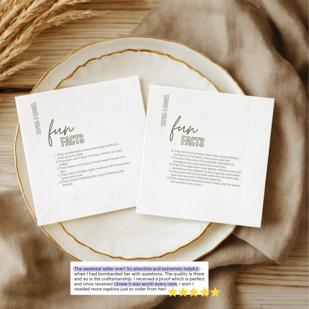 Fun Facts | Wedding Napkins