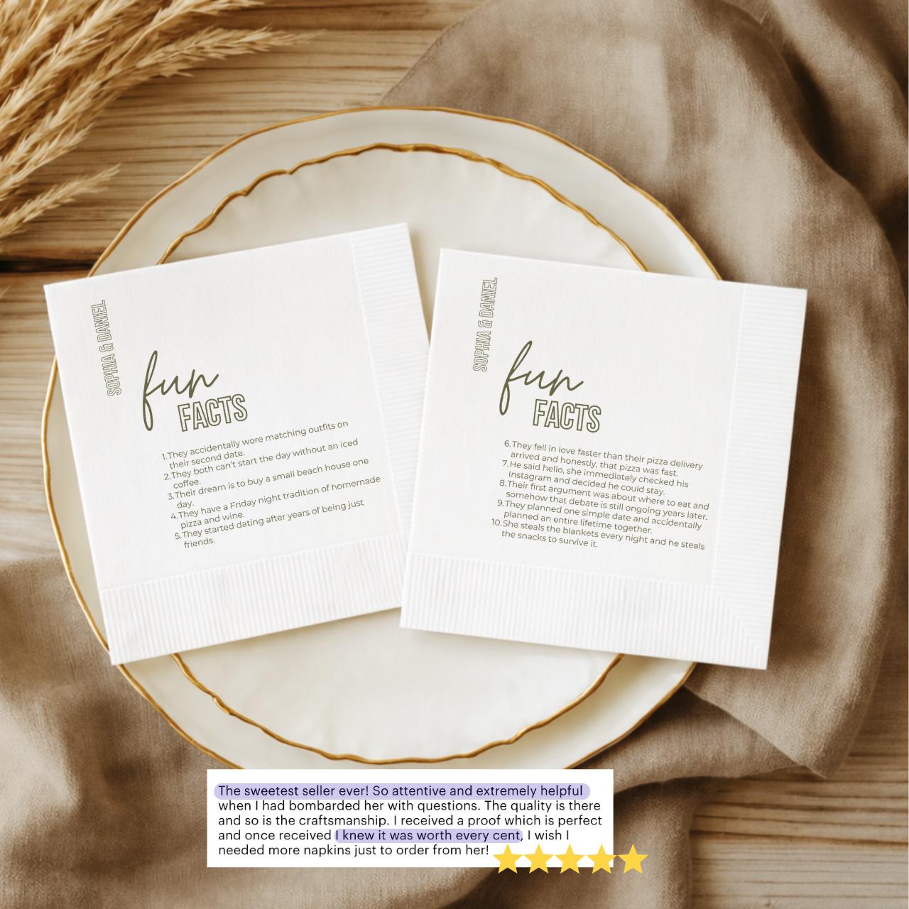 Fun Facts | Wedding Napkins