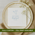 Dove | Name & Date | Personalized Baptism Napkins