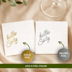 Hello Sixty | Personalized 60th Birthday Napkins