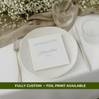 All For His Glory | Name & Date | Personalized Baptism Napkins