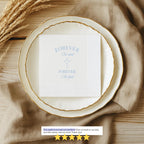 Forever His Child | Name & Date | Personalized Baptism Napkins