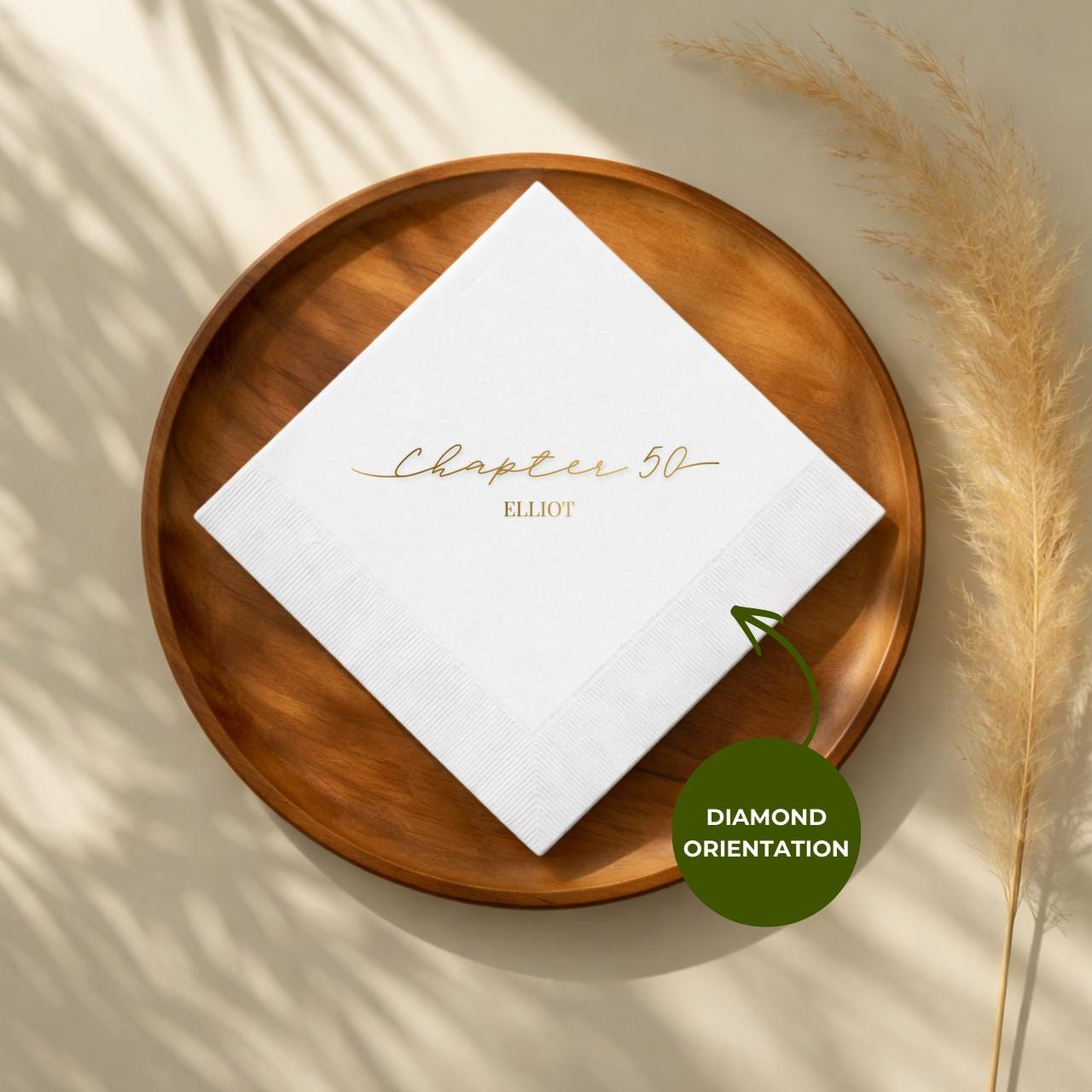 Chapter 50 | Personalized 50th Birthday Napkins