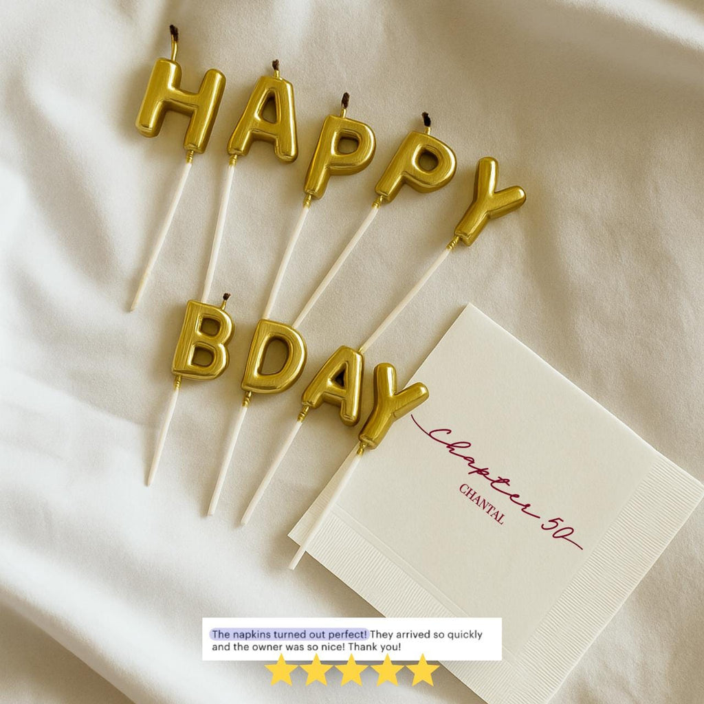 Chapter 50 | Personalized 50th Birthday Napkins