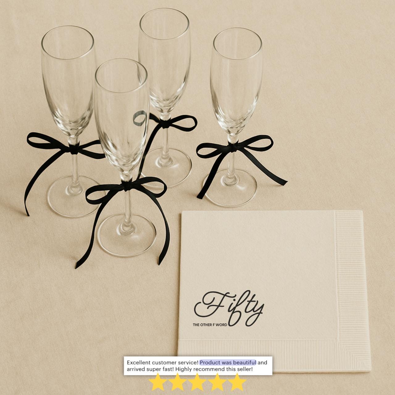 Fifty, the Other F Word | 50th Birthday Napkins