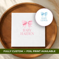 Baby Bow | Baby Shower Napkins