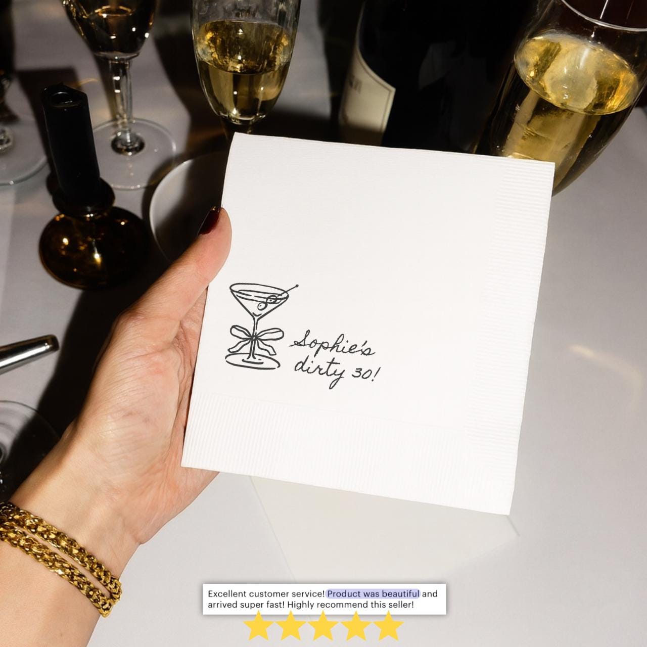 Dirty Thirty | Personalized 30th Birthday Napkins
