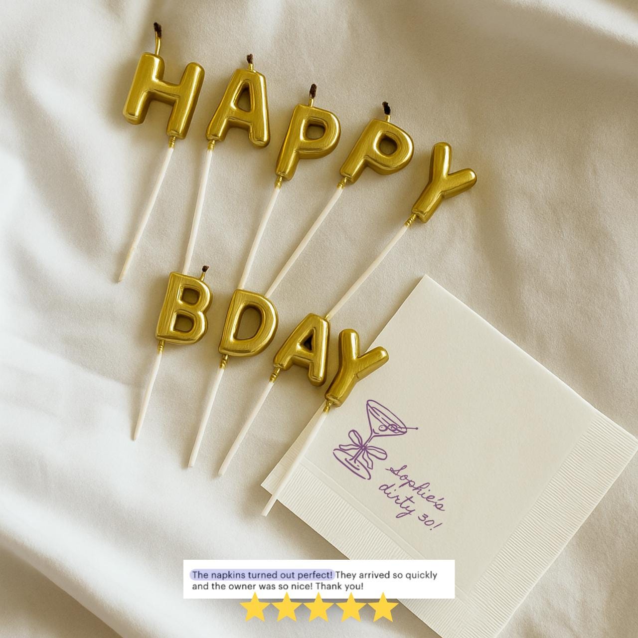 Dirty Thirty | Personalized 30th Birthday Napkins