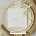 Floral Cross | Baptism Napkins