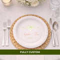 Ribbon & Cross Medallion | Name & Date | Personalized Baptism Plates