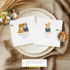Watercolor Pet Portrait | Wedding Napkins