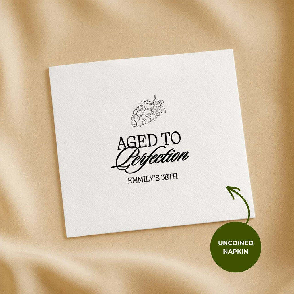 Aged to Perfection | Birthday Napkins