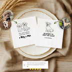 Pet Line Art Baby Announcement | Baby Shower Napkins