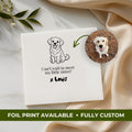 Pet Line Art Baby Announcement | Baby Shower Napkins