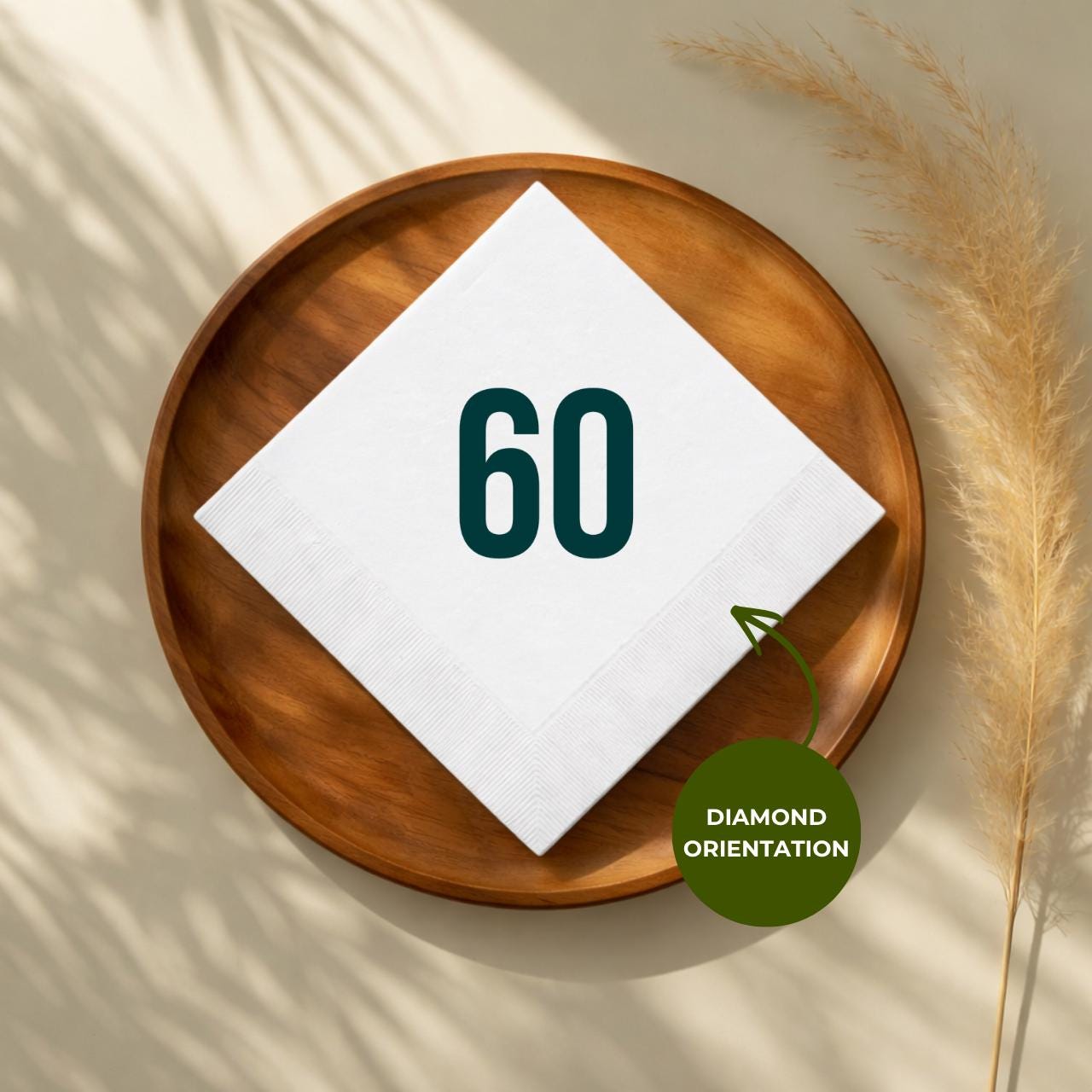 Personalized 60th Birthday Napkins