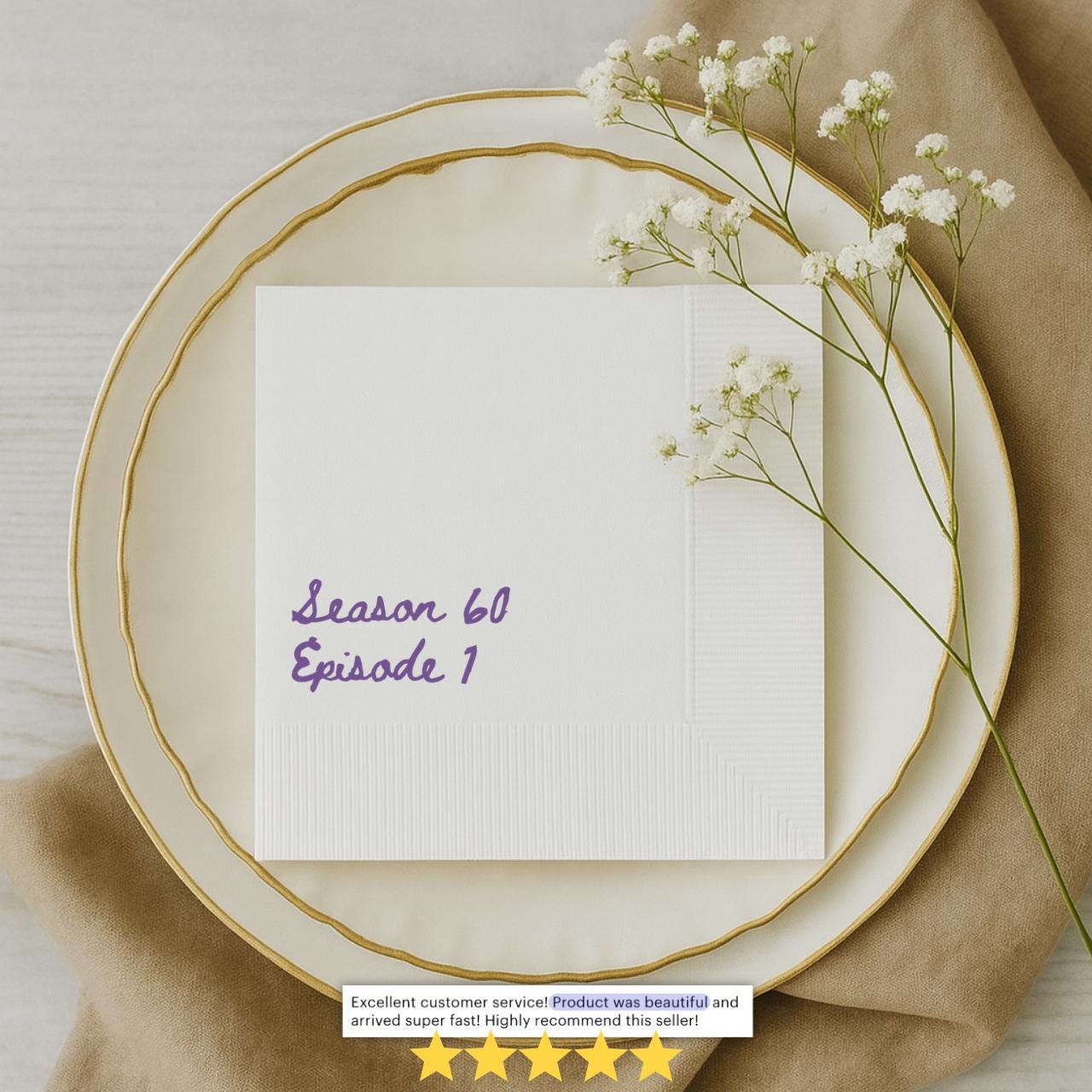 Season 60, Episode 1 | 60th Birthday Napkins
