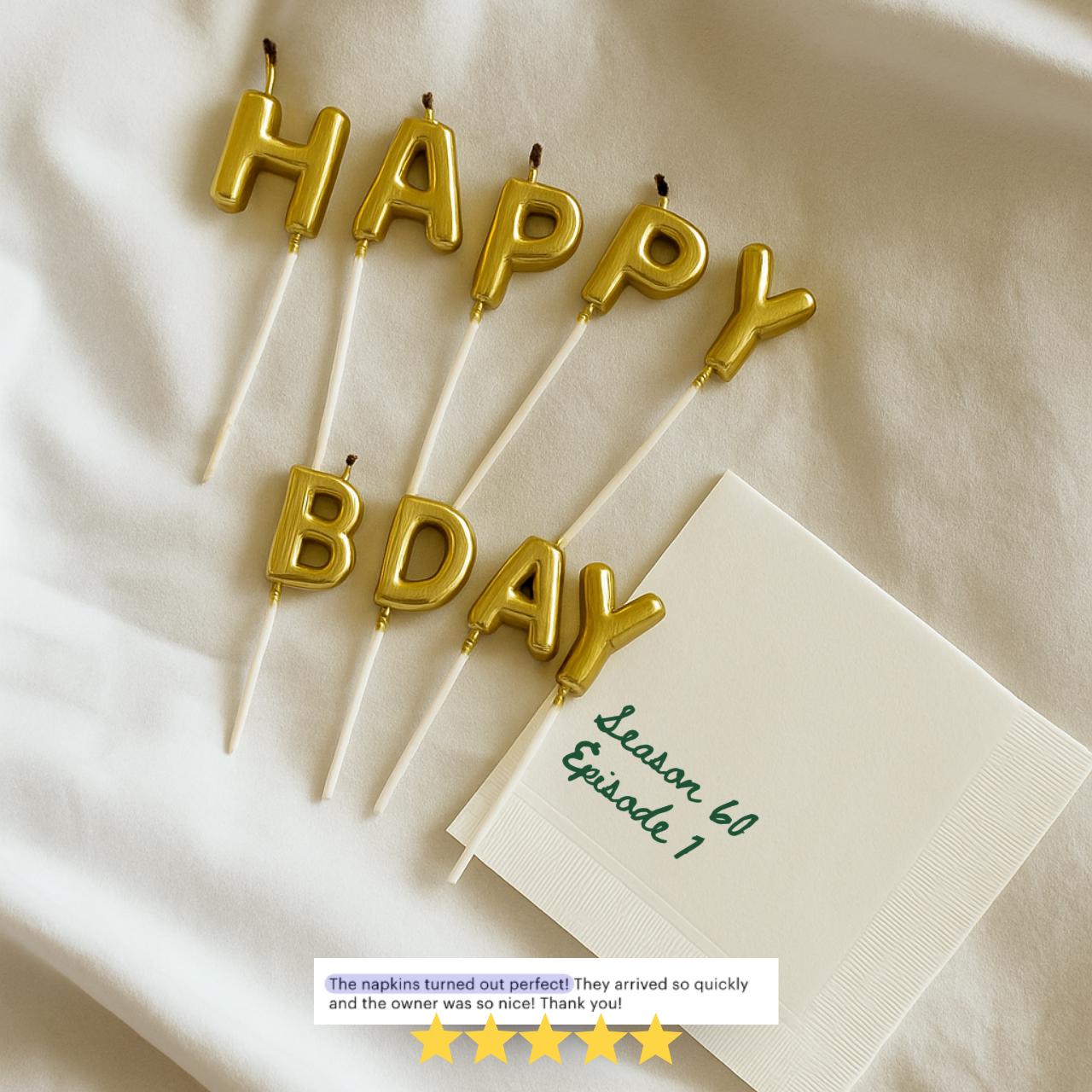 Season 60, Episode 1 | 60th Birthday Napkins