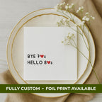 Bye 70's Hello 80's | Personalized 80th Birthday Napkins