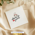 Cheers to 80 Years | Personalized 80th Birthday Napkins