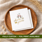 Cheers to 80 Years | Personalized 80th Birthday Napkins