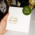 I am 40 today, for the second time | 80th Birthday Napkins