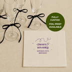 Cheers to Seventy | Personalized 70th Birthday Napkins
