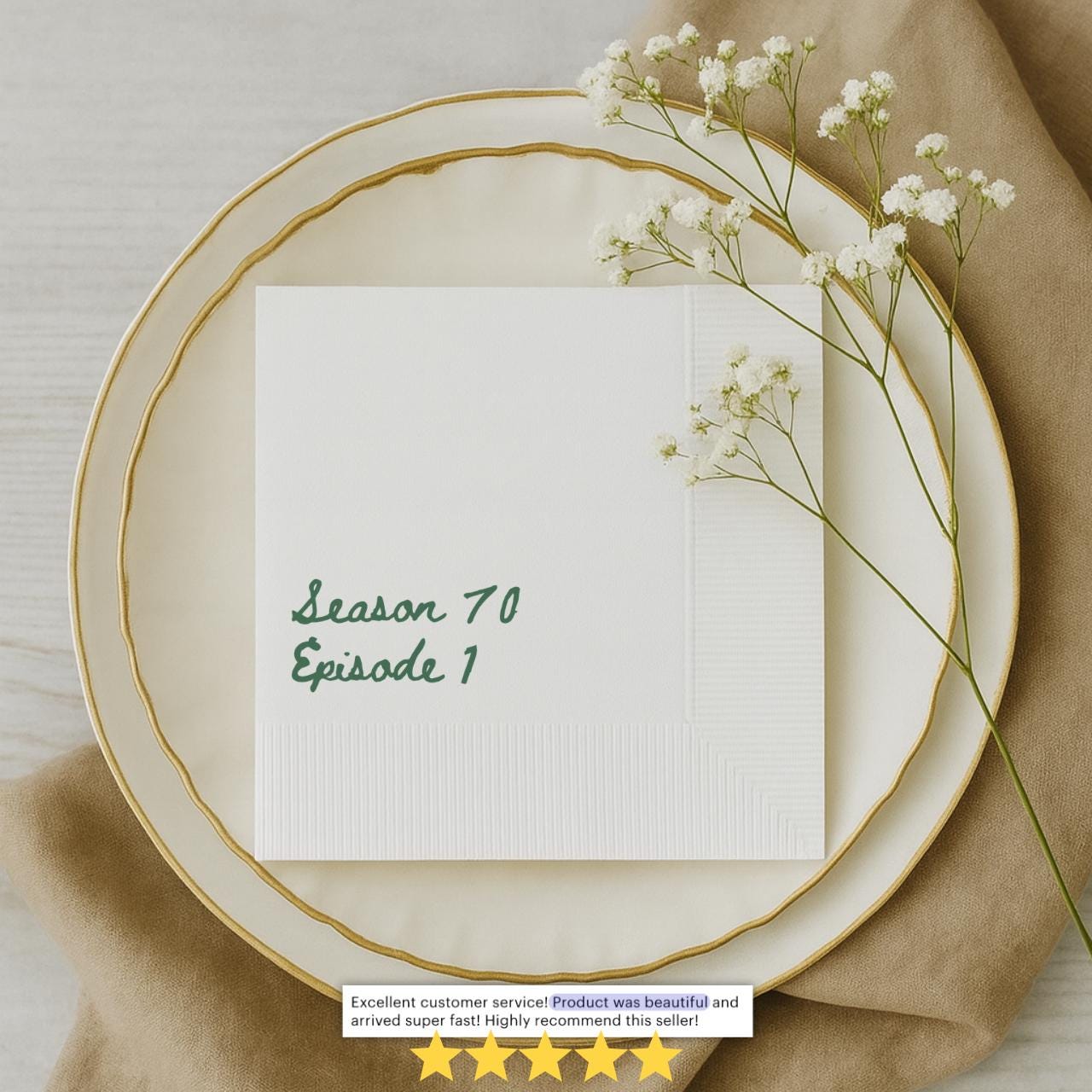 Season 70, Episode 1 | 70th Birthday Napkins