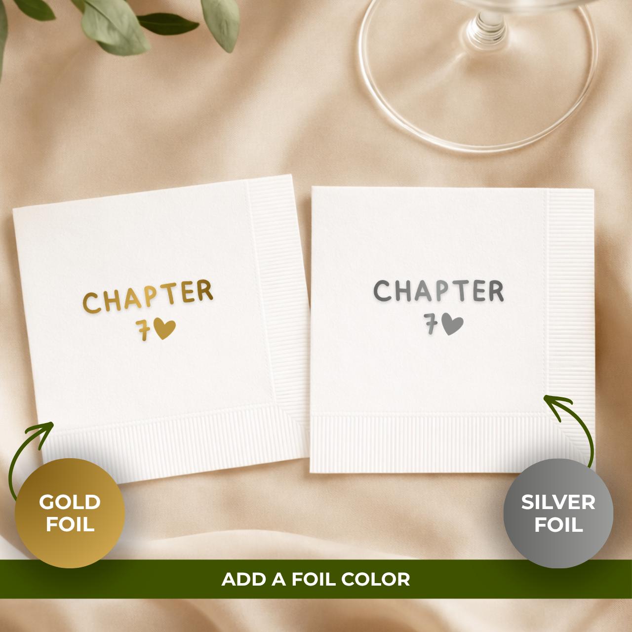 Chapter 70 With Heart | 70th Birthday Napkins
