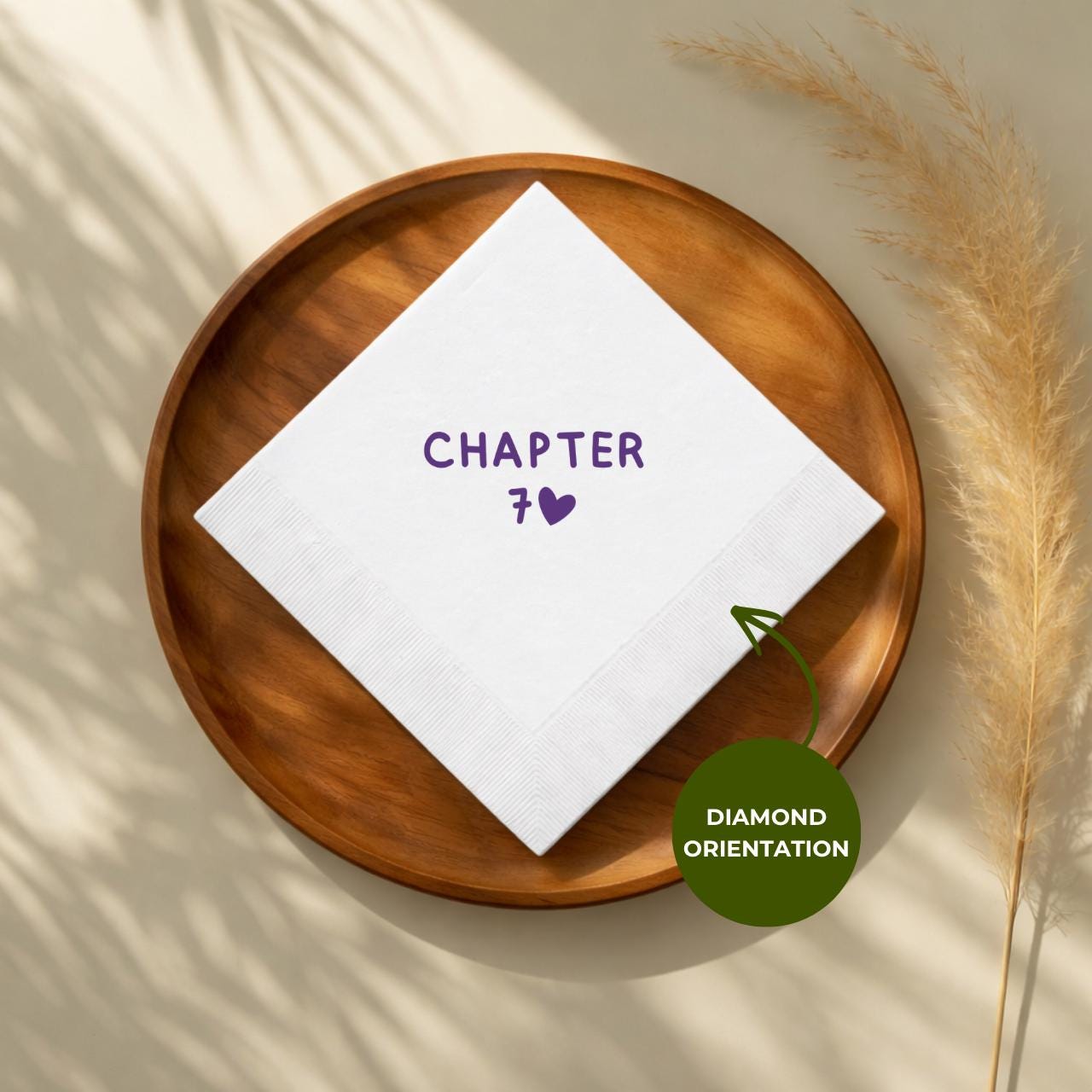 Chapter 70 With Heart | 70th Birthday Napkins