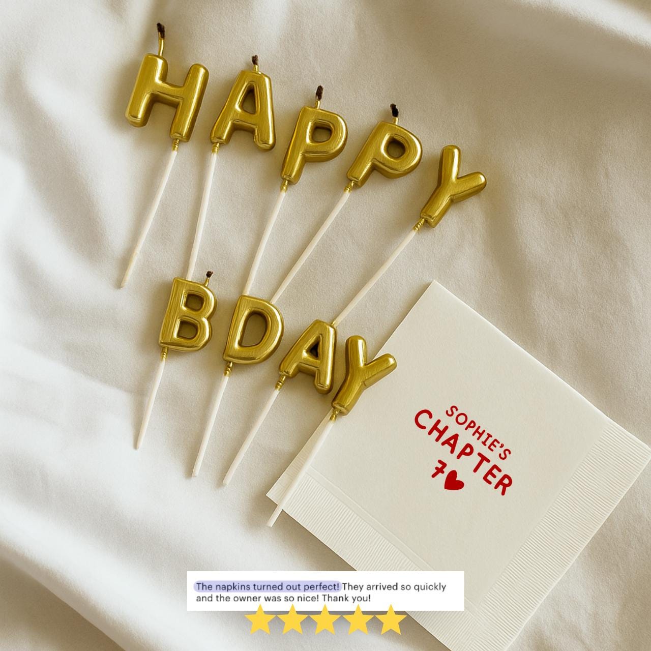 Chapter 70 With Heart | 70th Birthday Napkins