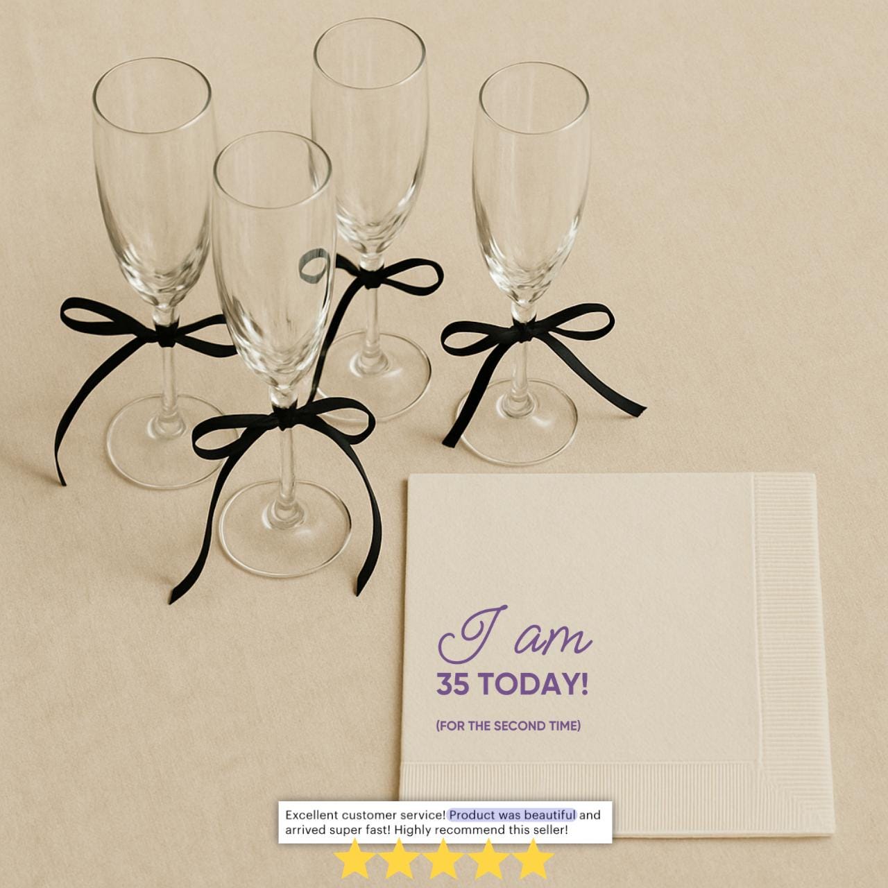 I Am 35 Today, for the Second Time | 70th Birthday Napkins