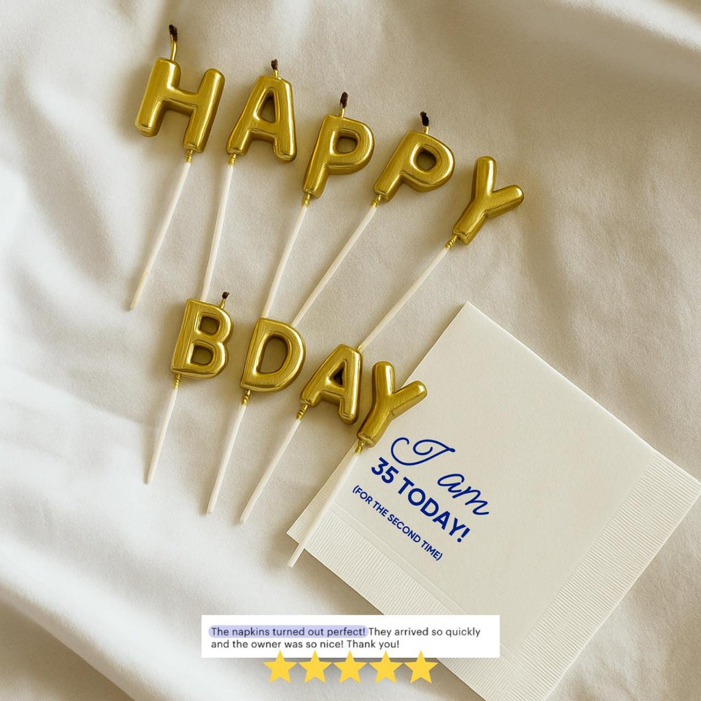 I Am 35 Today, for the Second Time | 70th Birthday Napkins
