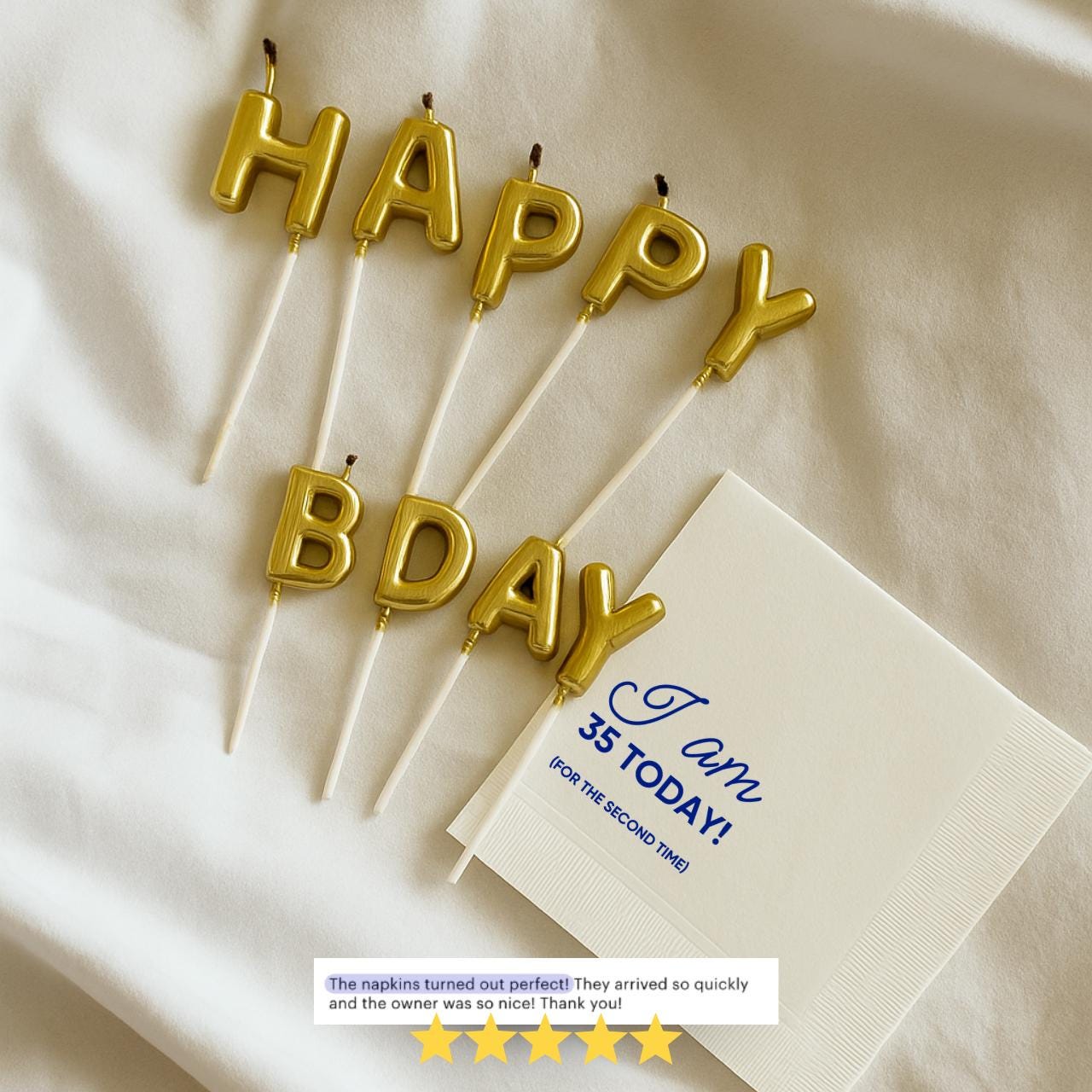 I Am 35 Today, for the Second Time | 70th Birthday Napkins