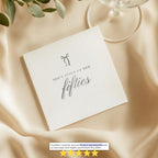 She's Tying Up Her Fifties | Personalized 60th Birthday Napkins