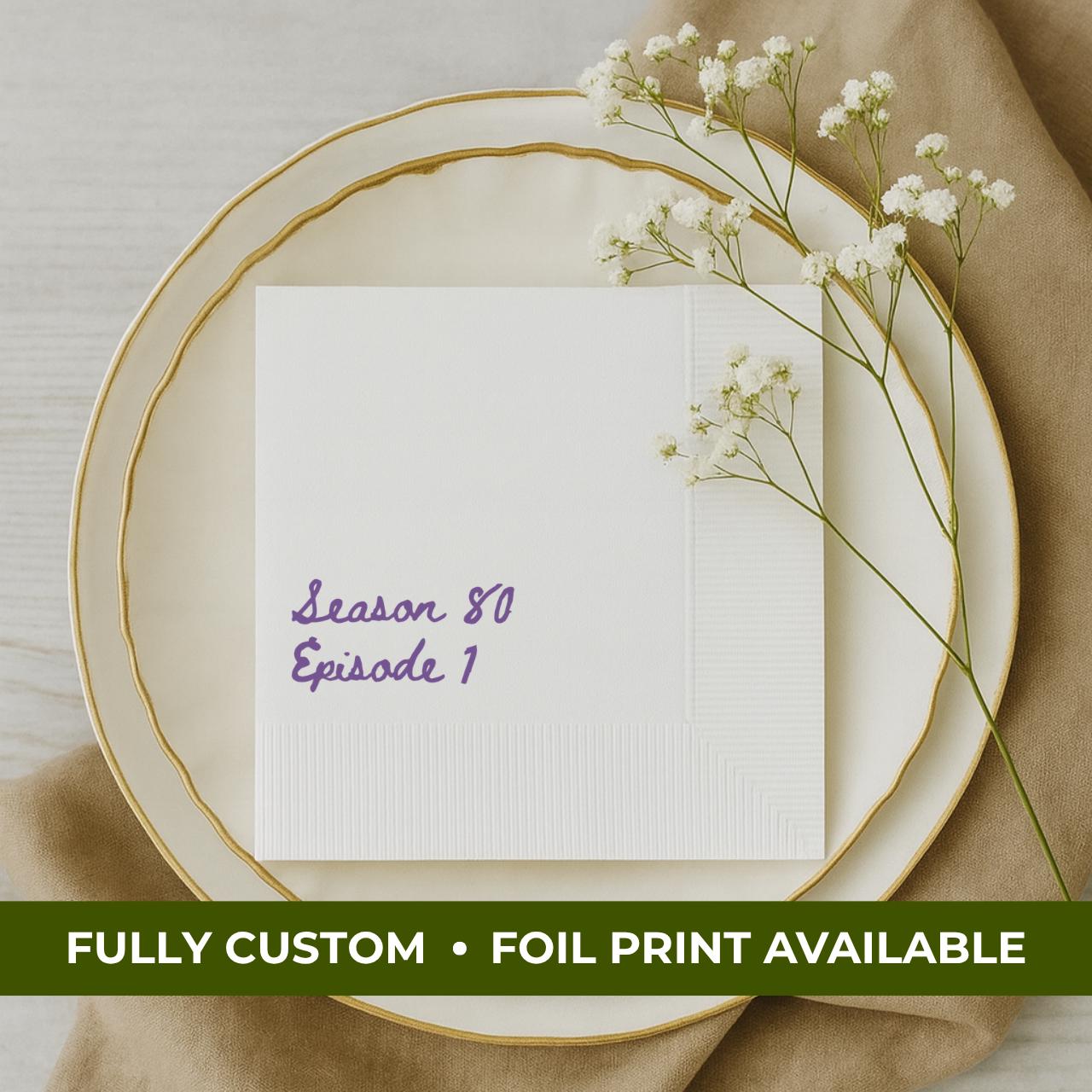 Season 80, Episode 1 | 80th Birthday Napkins