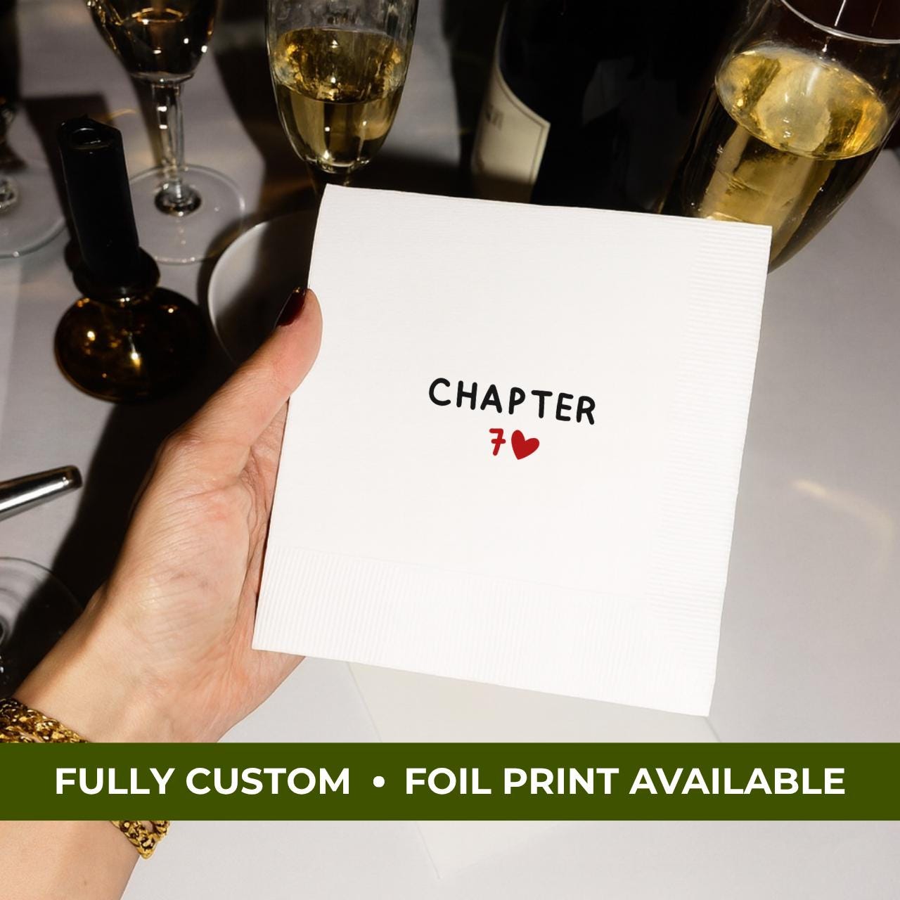 Chapter 70 With Heart | 70th Birthday Napkins