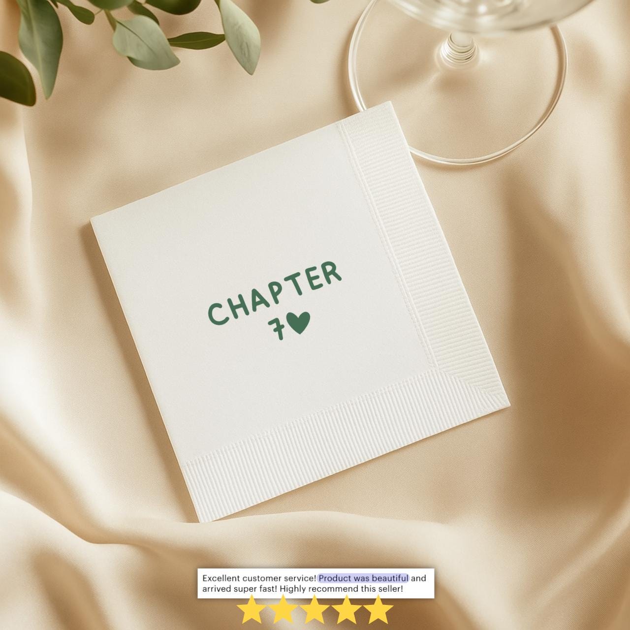 Chapter 70 With Heart | 70th Birthday Napkins