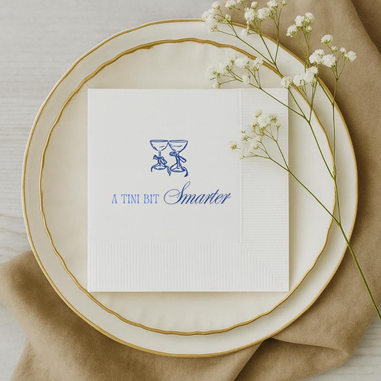 A Tini Bit Smarter | Custom Graduation Napkins