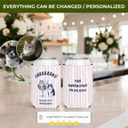 Cat in a Glass Cheers | Custom Cat Wedding Koozies