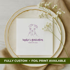 Cap Toss | Name & Class Year | Personalized Graduation Napkins