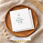 Cocktail & Bow | Name & Class Year | Personalized Graduation Napkins