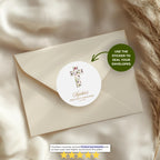 Floral Cross | Baptism & First Communion Stickers