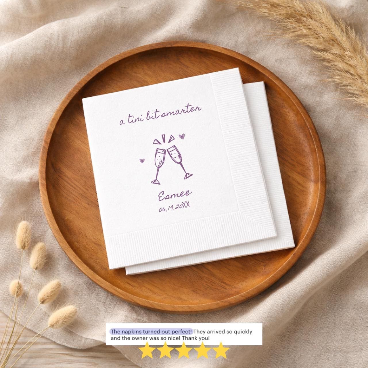 A Tini Bit Smarter | Graduation Napkins