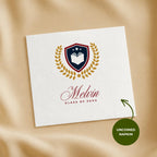 School Logo | Name & Class Year | Personalized Graduation Napkins