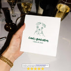 Cap Toss | Name & Class Year | Personalized Graduation Napkins