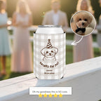 Drinks on Me Pet Portrait | Custom Dog Wedding Koozies