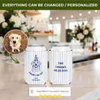 Drinks on Me Pet Portrait | Custom Dog Wedding Koozies