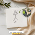 Dog in a Glass Drinks on Me | Custom Dog Wedding Napkins